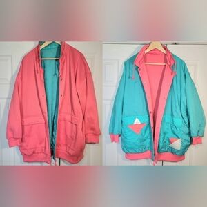 Vintage 90s Current Seen Ski Jacket Reversable